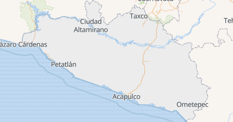 Mapa de Guerrero