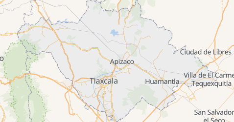 Mapa de Tlaxcala