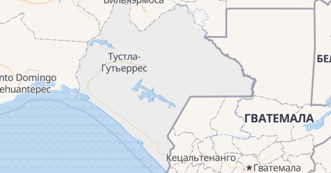 Чьяпас - карта