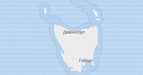 Тасманія - мапа