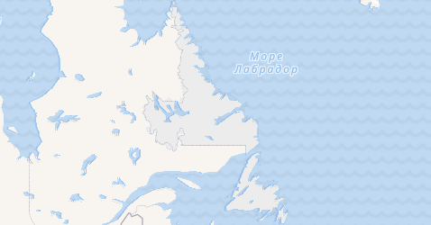 Ньюфаундленд і Лабрадор - мапа