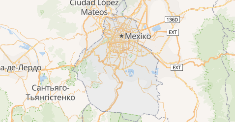 Мехіко - мапа