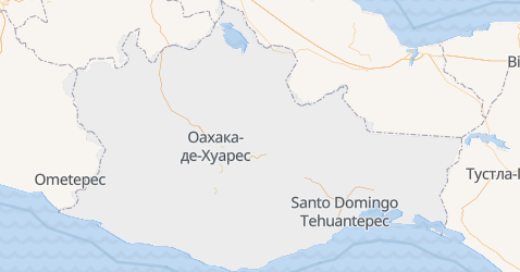 Оахака - мапа