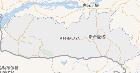 梅加拉亚邦地图