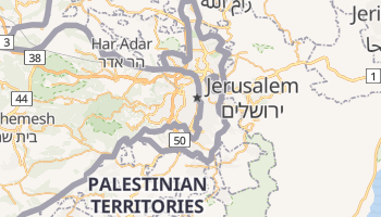 Jerusalem online kort