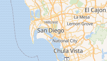 San Diego online kort