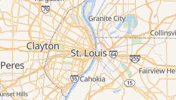 St. Louis online kort