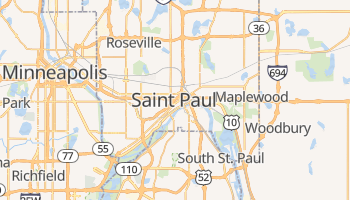 Google Map Saint Paul, Minnesota, USA - Nations Online Project