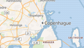 Mapa online de Copenhague