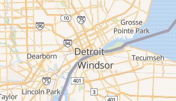 Mapa online de Detroit