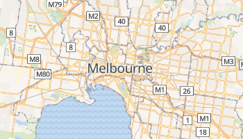 Mapa online de Melbourne