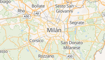 Mapa online de Milán