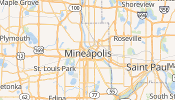 Mapa online de Minneapolis