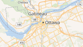 Mapa online de Ottawa