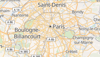 Mapa online de París