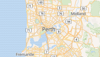 Mapa online de Perth