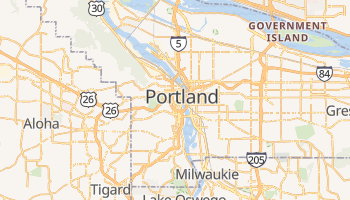 Mapa online de Portland