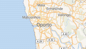 Mapa online de Oporto