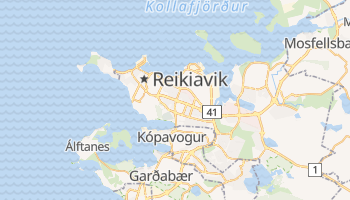 Mapa online de Reikiavik