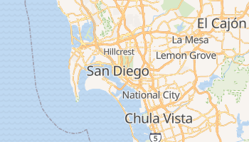 Mapa online de San Diego