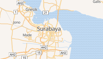 Mapa online de Surabaya