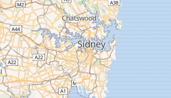 Mapa online de Sydney