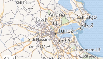 Mapa online de Tunez