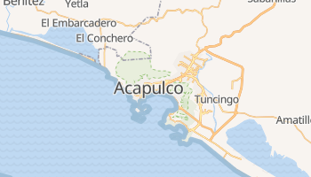 Carte en ligne de Acapulco de Juárez