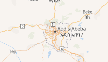 Carte en ligne de Addis-Abeba