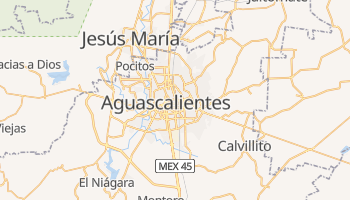 Carte en ligne de Aguascalientes