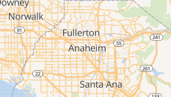 Carte en ligne de Anaheim