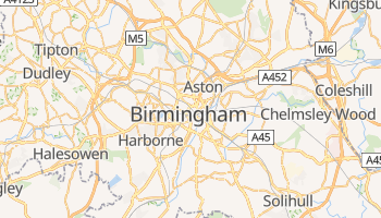 Carte en ligne de Birmingham
