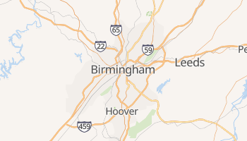Carte en ligne de Birmingham
