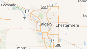 Carte en ligne de Calgary