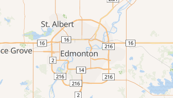 Carte en ligne de Edmonton