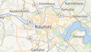 Carte en ligne de Kaunas