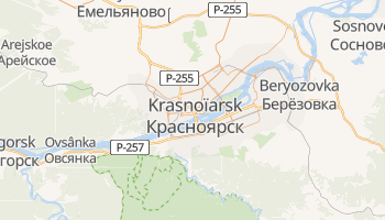 Carte en ligne de Krasnoïarsk