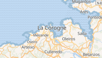 Carte en ligne de La Coruna