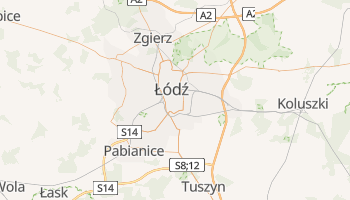 Carte en ligne de Łódź