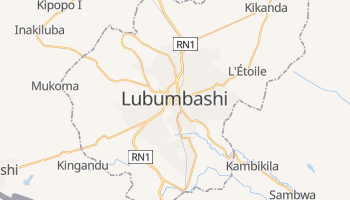 Carte en ligne de Lubumbashi