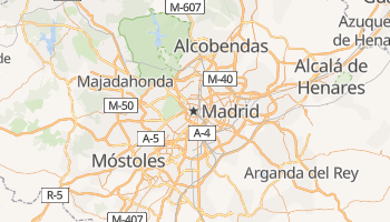 Carte en ligne de Madrid