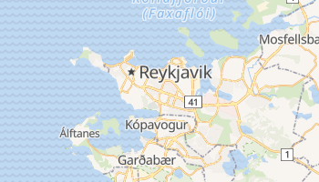Carte en ligne de Reykjavik