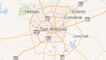 Carte en ligne de San Antonio
