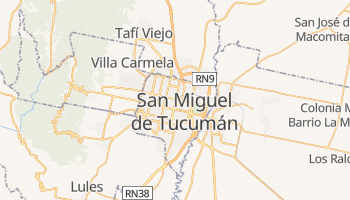 Carte en ligne de San Miguel de Tucumán