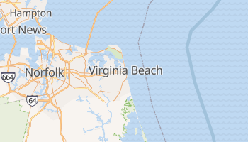 Carte en ligne de Virginia Beach