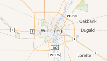 Carte en ligne de Winnipeg