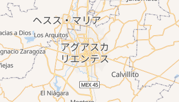 アグアスカリエンテス州 の地図