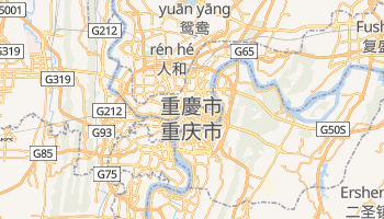 重慶市 の地図