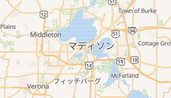マディソン の地図