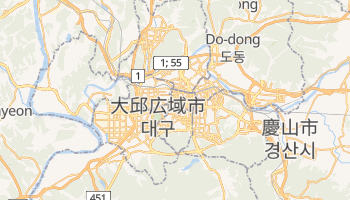 大邱広域市 の地図